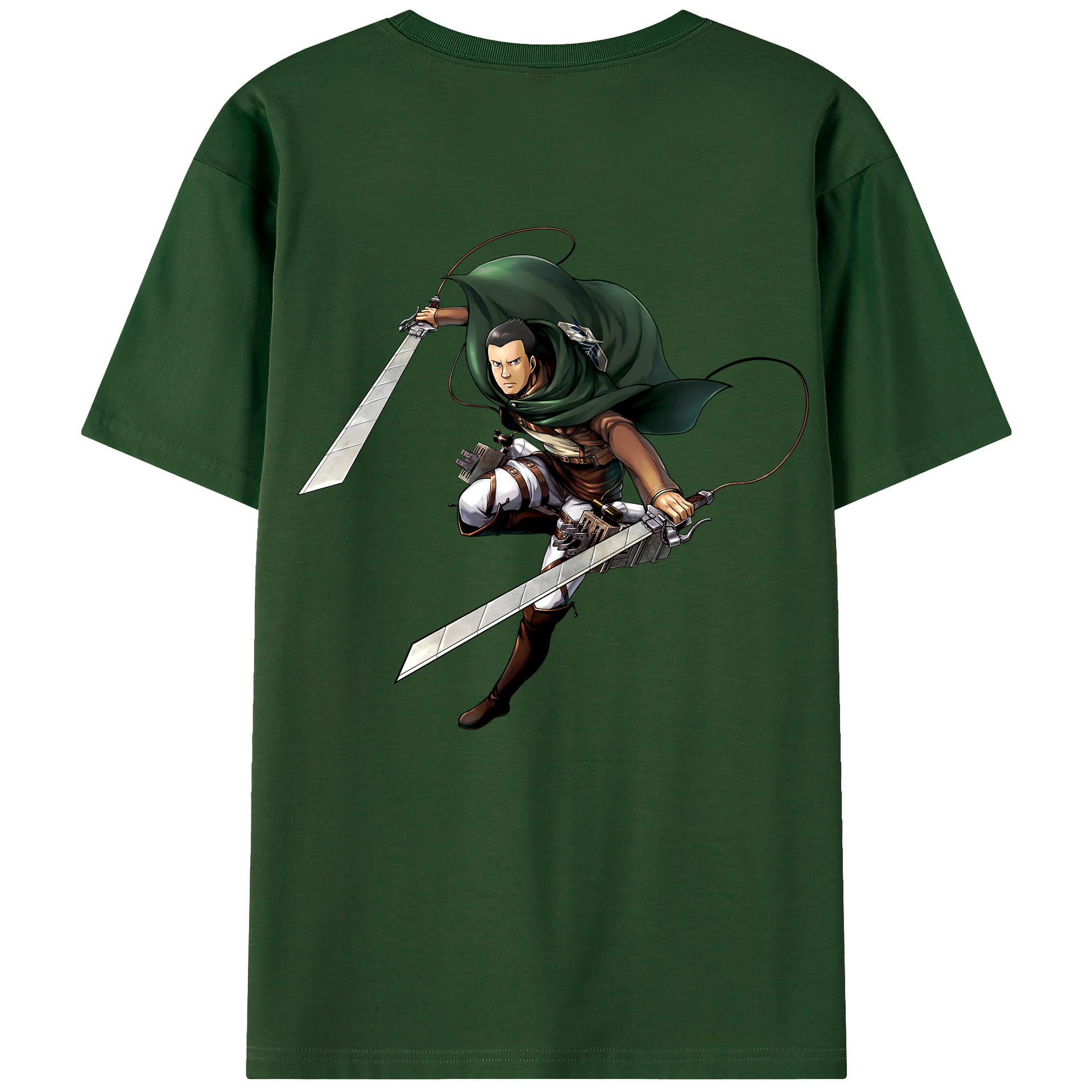 （画像用） 進撃の巨人 Attack on Titan 綿100％半袖Tシャツ（背面プリント）